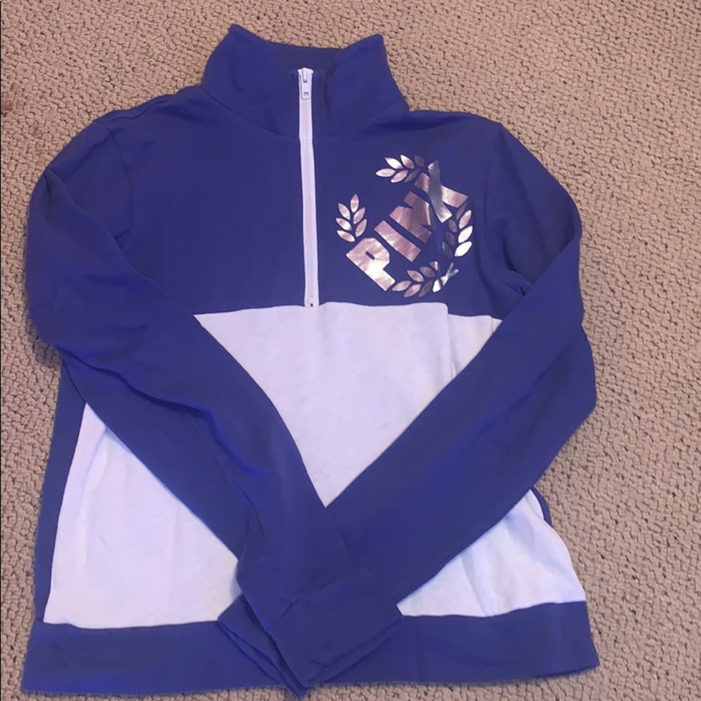 Pink quarter zip up